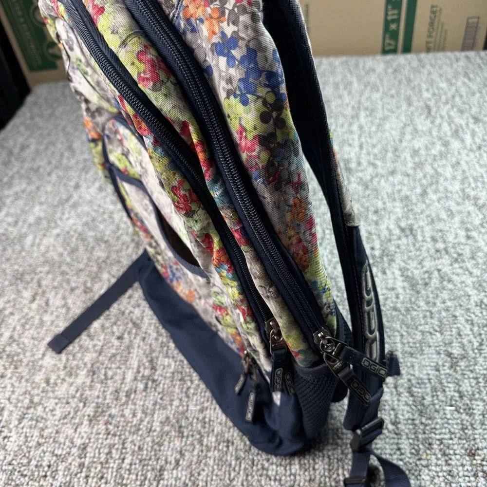 OGIO Laptop Backpack Bag Floral Multicolor School Work College - READ